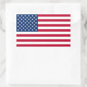 USA USA Flaggenaufkleber Rechteckiger Aufkleber (Tasche)