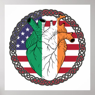 USA USA USA Vereinigte Staaten Irland Poster