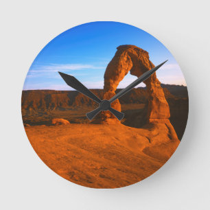 USA, Utah, Arches National Park, Delicate Arch Runde Wanduhr