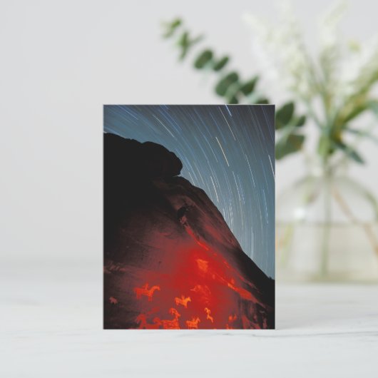 USA, Utah, Arches National Park, Petroglyphen Postkarte (Stehend Vorderseite)