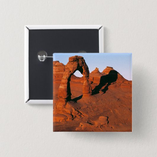 USA, Utah, Arches NP. Delikatbogen Button (Vorne & Hinten)