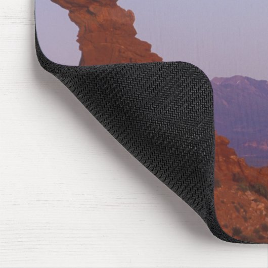 USA, Utah, Arches NP, Full Moon Rising at Mousepad (Ecke)