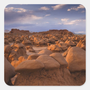 USA; Utah. Blick auf den Goblin Valley State Park  Quadratischer Aufkleber