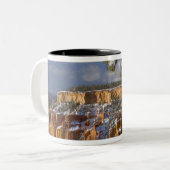 USA, Utah, Bryce Canyon National Park.Sonnenschein Zweifarbige Tasse (Vorderseite Links)