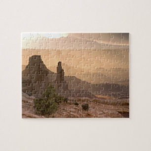 USA; Utah; Canyonlands-Nationalpark. Ansicht von Puzzle