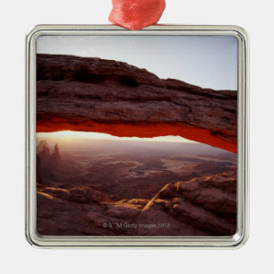 USA, Utah, Canyonlands Nationalpark, Sonnenaufgang Ornament Aus Metall