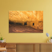 USA, Utah, Cedar Mesa, Mule Canyon. Sandstein Leinwanddruck (Insitu (Wohnzimmer))