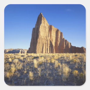 USA, Utah, Colorado Plateau, Untere Kathedrale Quadratischer Aufkleber