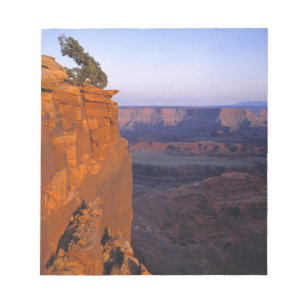 USA, Utah, Dead Horse Point SP. Spätes Licht färbt Notizblock