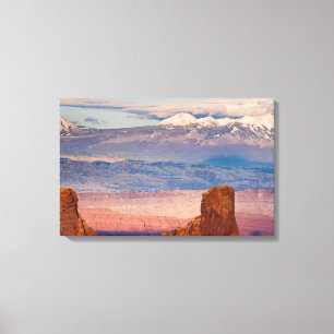 USA, Utah. Landschaft der La Sal Mountains von Dea Leinwanddruck