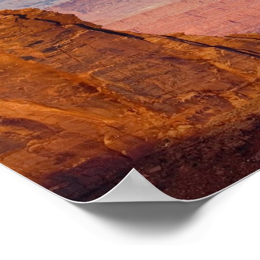 USA, Utah. Landschaftlich von La Sal Mountains aus Poster (Ecke)