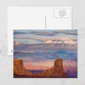 USA, Utah. Landschaftlich von La Sal Mountains aus Postkarte (Vorne/Hinten)