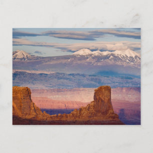 USA, Utah. Landschaftlich von La Sal Mountains aus Postkarte