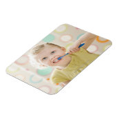 USA, Utah, Lehi, Mädchen (2-3), Zahnputz Magnet (Linke Seite)