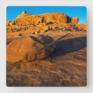 USA, Utah, Moab, Sandstein Quadratische Wanduhr