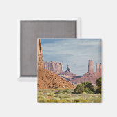 USA, Utah, Monument Valley Navajo Tribal Park. Magnet (Vorderseite/Rückseite)