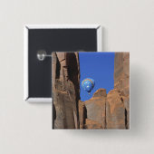 USA, Utah, Monument Valley. Regenbogen-Heißluft Button (Vorne & Hinten)