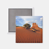 USA, Utah, Monument Valley. Wind erstellt Magnet (Vorderseite/Rückseite)