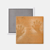 USA, Utah, Pictograph Handprints auf Sandstein, Magnet (Vorderseite/Rückseite)