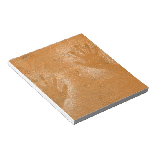 USA, Utah, Pictograph Handprints auf Sandstein, Notizblock (angewinkelt)