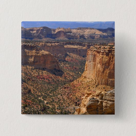 USA, Utah, rote Felsen-Klippen Button (Vorderseite)