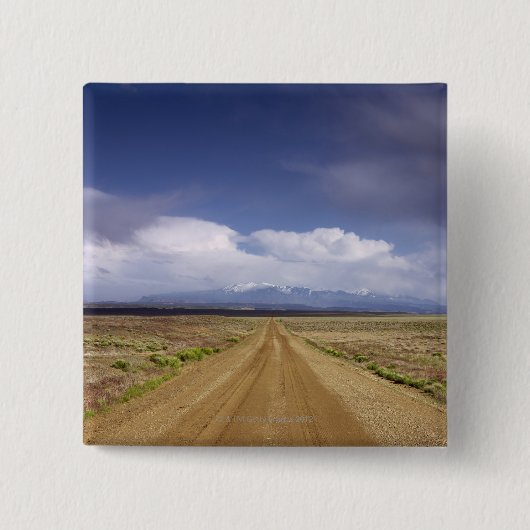 USA, Utah, Schotterwegüberfahrtlandschaft Button (Vorderseite)
