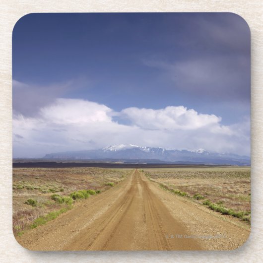 USA, Utah, Schotterwegüberfahrtlandschaft Untersetzer (Vorderseite)