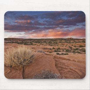 USA, Utah. Sonnenuntergang auf Poison Spider Mesa Mousepad