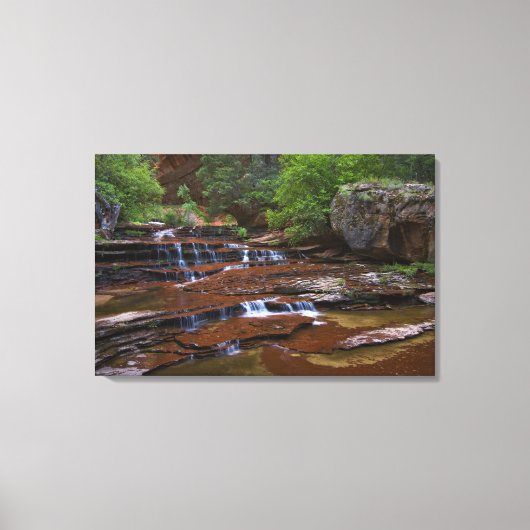 USA, Utah, Zion National Park. Landschaftlich ab 4 Leinwanddruck (Vorderseite)