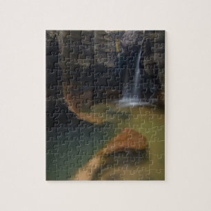 USA, Utah, Zion National Park.  Schlüssellochfall Puzzle