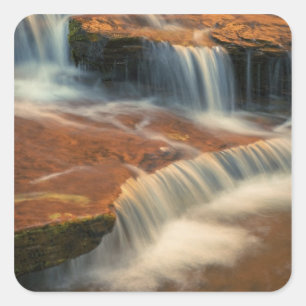 USA, Utah, Zion-Nationalpark. Landschaftlich von 2 Quadratischer Aufkleber