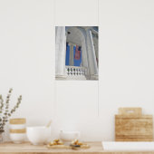 USA, VA, Arlington. Amerikanische Flaggen hängen Poster (Küche)