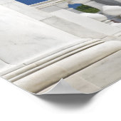 USA, VA, Arlington. Amerikanische Flaggen hängen Poster (Ecke)