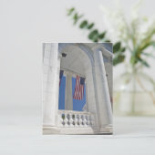 USA, VA, Arlington. Amerikanische Flaggen hängen Postkarte (Stehend Vorderseite)