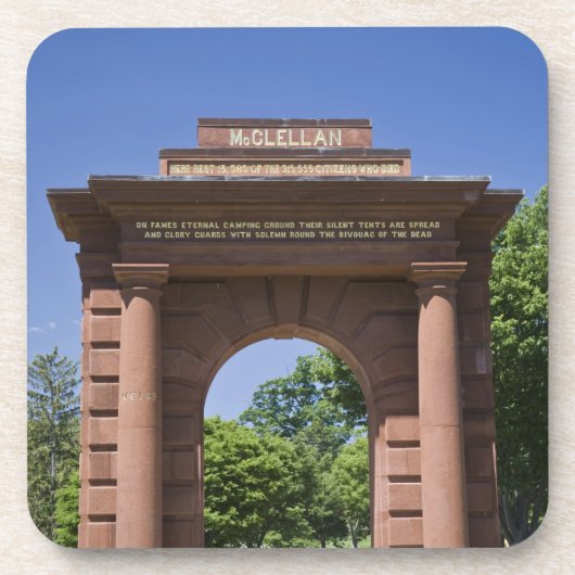 USA, VA, Arlington. McClellan Tor in Arlington Untersetzer (Vorderseite)