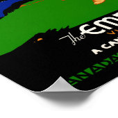 USA Vancouver Island Vintage Poster restauriert (Ecke)