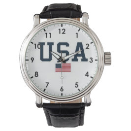 USA varsity letters American Flag Gym Sports  Armbanduhr