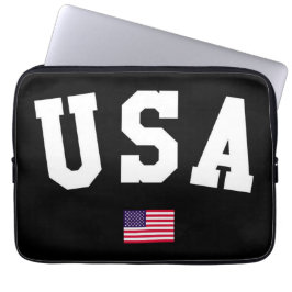 USA varsity letters American Flag Gym Sports  Laptopschutzhülle