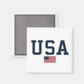 USA varsity letters American Flag Gym Sports Magnet (Vorderseite/Rückseite)