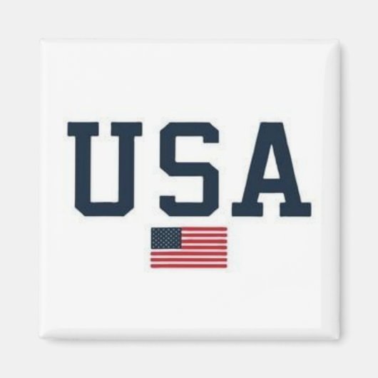 USA varsity letters American Flag Gym Sports Magnet (Vorne)