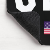 USA varsity letters American Flag Gym Sports Mousepad (Ecke)