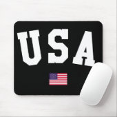 USA varsity letters American Flag Gym Sports  Mousepad (Mit Mouse)