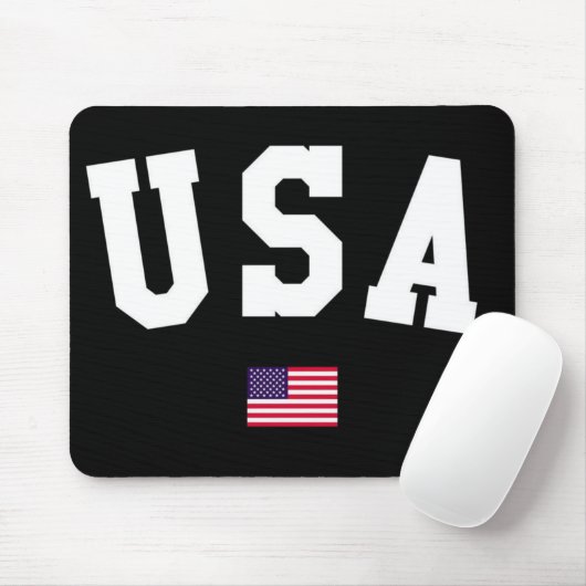 USA varsity letters American Flag Gym Sports Mousepad (Mit Mouse)