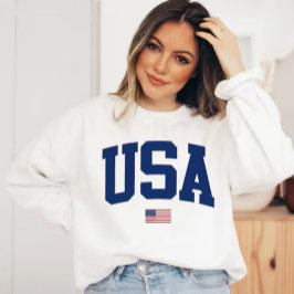 USA varsity letters American Flag Gym Sports  Sweatshirt