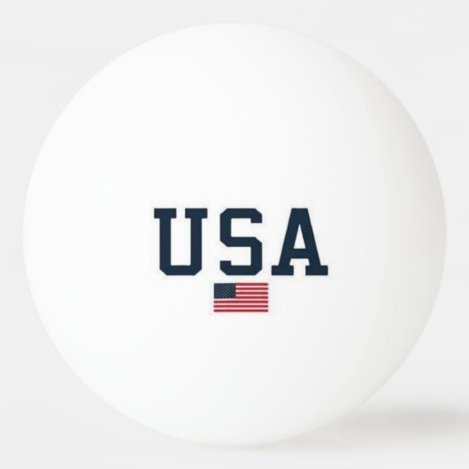 USA varsity letters American Flag Gym Sports  Tischtennisball (Rückseite)