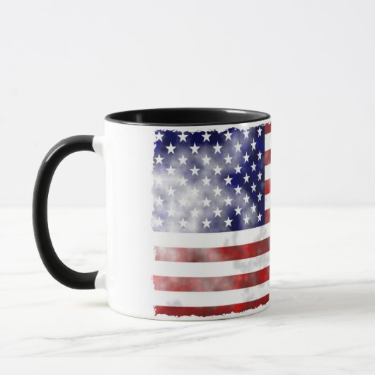USA verblaßten nette Musterflagge Tasse (Links)