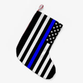 USA verdünnen Blue Line Kleiner Weihnachtsstrumpf (Vorderansicht (hängend))