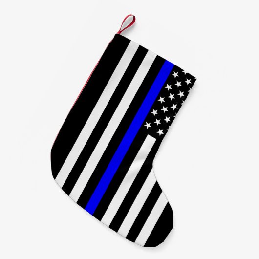 USA verdünnen Blue Line Kleiner Weihnachtsstrumpf (Vorderansicht (hängend))