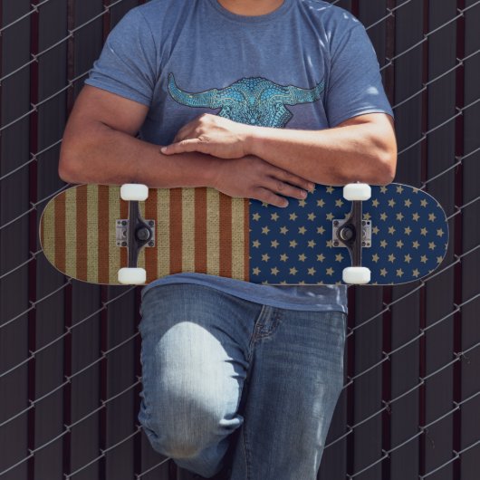 USA Vereinigte Staaten US Flagge Skateboard (Außenbereich 3)