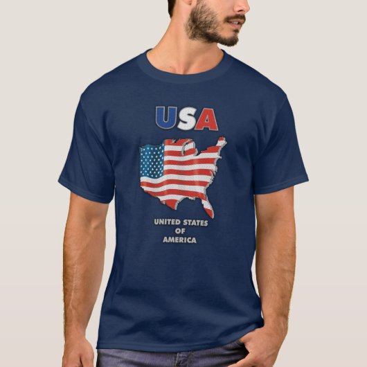 USA - Vereinigter Staat Amerika T-Shirt (Vorderseite)